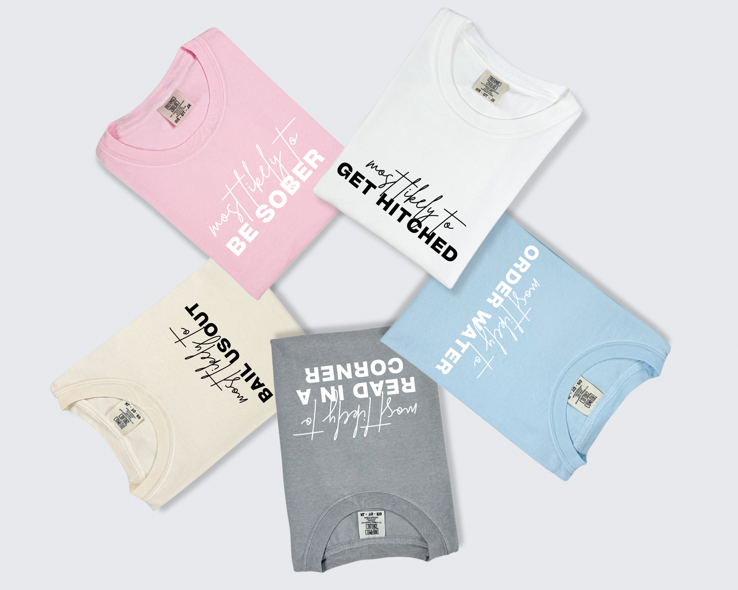 "Most likely to..." Mix n' Match Tees